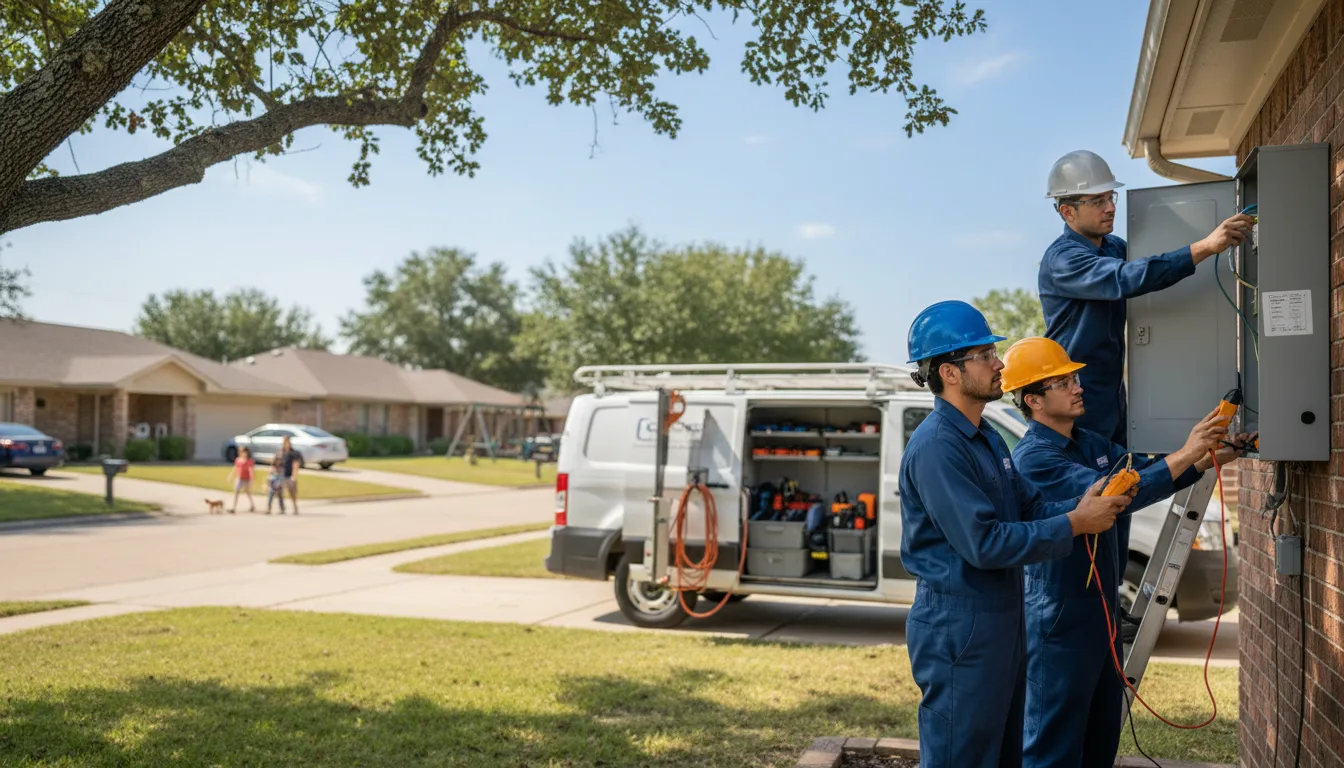 Certified electrician providing emergency electrical services in Saint Nazianz, WI